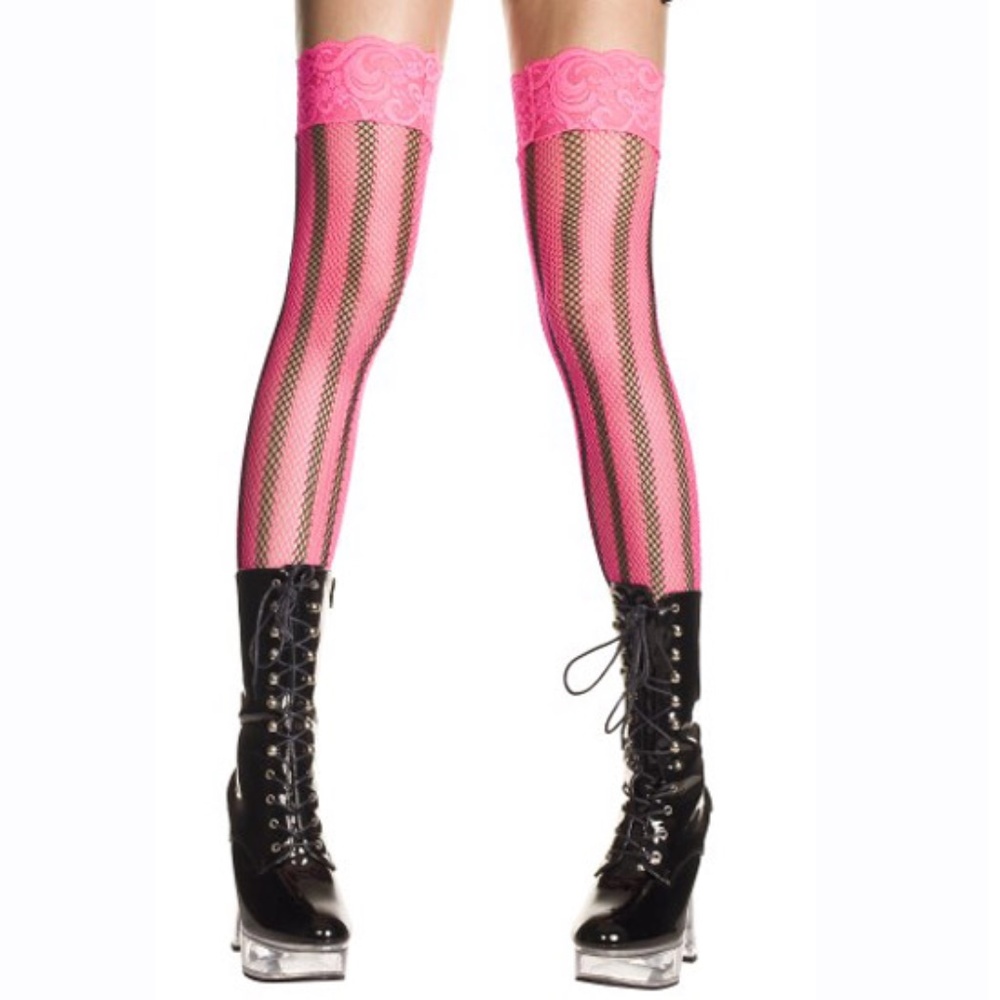 (NEW) VERTICLE STRIPE THIGH HIGH